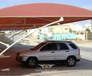 مظلات سيارات قماش (PVC وبولي إيثيلين)