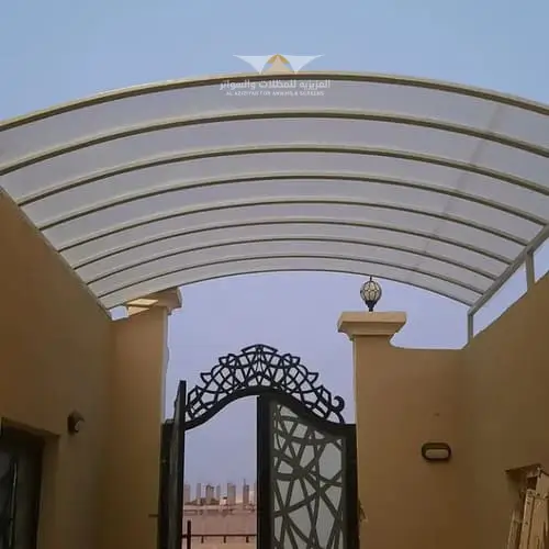 مظلات لكسان شفافة (بديل الزجاج)